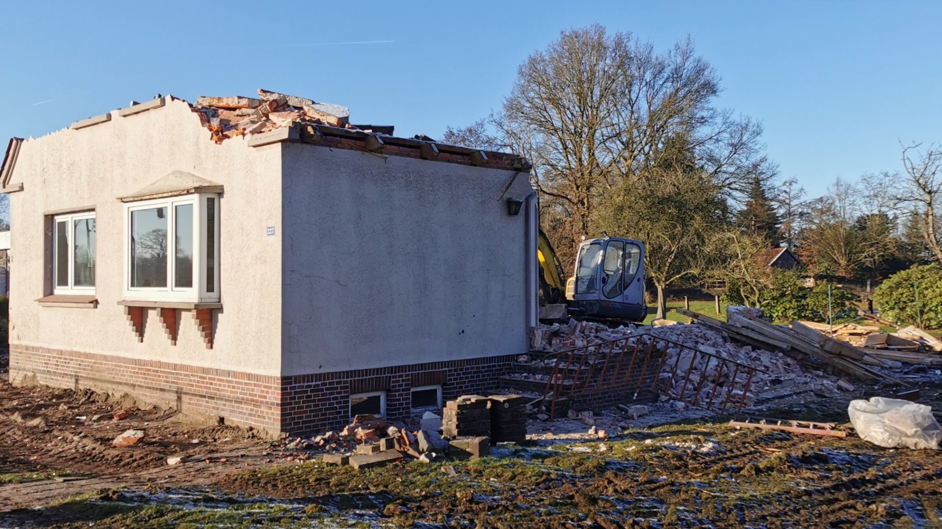 Rückbau Haus Hinrichs - Dezember 2021